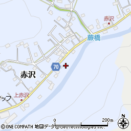 埼玉県飯能市赤沢545周辺の地図