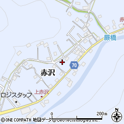 埼玉県飯能市赤沢543周辺の地図
