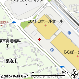 三井ショッピングパークららぽーと新三郷平面Ａ駐車場周辺の地図