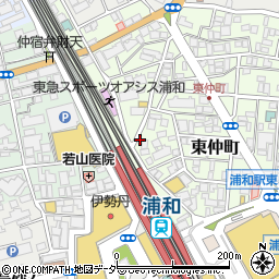 埼玉県さいたま市浦和区東仲町9-5周辺の地図