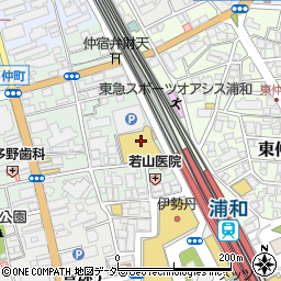 洋服の青山イトーヨーカドー浦和店周辺の地図