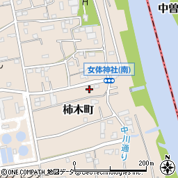 埼玉県草加市柿木町229周辺の地図