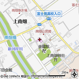 富士見市　南畑公民館・勤労文化会館周辺の地図