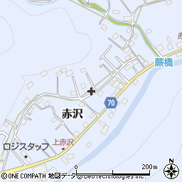 埼玉県飯能市赤沢569-5周辺の地図