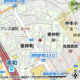 埼玉県さいたま市浦和区東仲町26-9周辺の地図