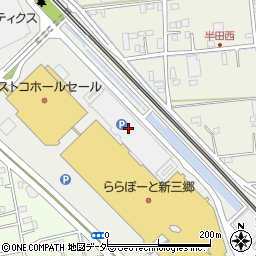 三井ショッピングパークららぽーと新三郷立体北駐車場周辺の地図