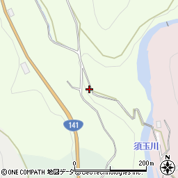 山梨県北杜市高根町長澤889周辺の地図