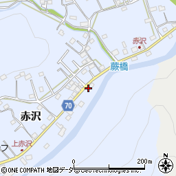 埼玉県飯能市赤沢525-5周辺の地図