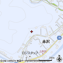 埼玉県飯能市赤沢643-1周辺の地図