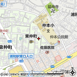 埼玉県さいたま市浦和区東仲町30-11周辺の地図