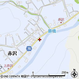 埼玉県飯能市赤沢525周辺の地図