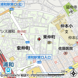 埼玉県さいたま市浦和区東仲町26-17周辺の地図