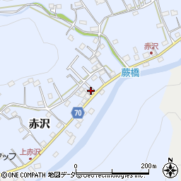 埼玉県飯能市赤沢532-1周辺の地図
