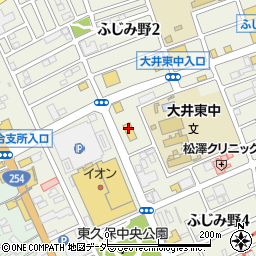 イオンバイク　大井店周辺の地図