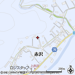 埼玉県飯能市赤沢571-1周辺の地図