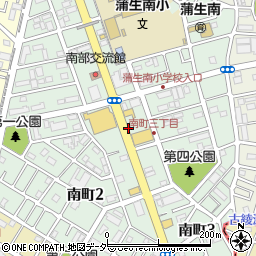 埼玉県越谷市南町周辺の地図