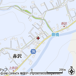 埼玉県飯能市赤沢522-3周辺の地図