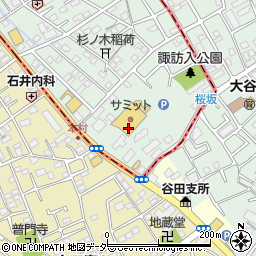 伸西フラワーサミット太田窪店周辺の地図
