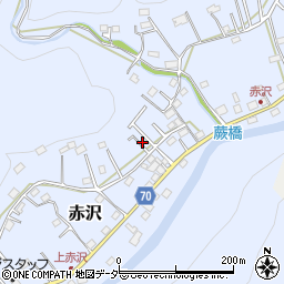 埼玉県飯能市赤沢527-19周辺の地図