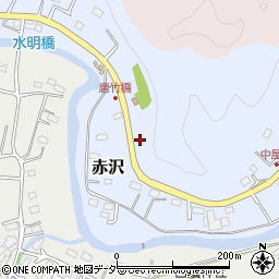 埼玉県飯能市赤沢136-3周辺の地図