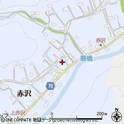 埼玉県飯能市赤沢522-1周辺の地図