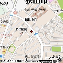 ピロ美容室　狭山台店周辺の地図