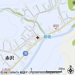 埼玉県飯能市赤沢521-1周辺の地図
