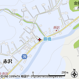 埼玉県飯能市赤沢520-1周辺の地図