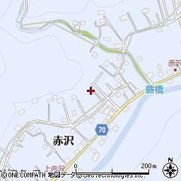 埼玉県飯能市赤沢527-22周辺の地図