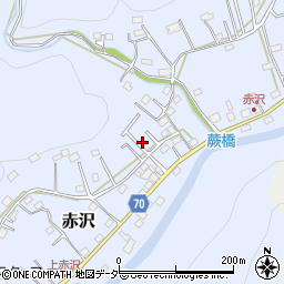 埼玉県飯能市赤沢527-7周辺の地図