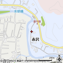 埼玉県飯能市赤沢128周辺の地図