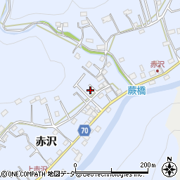 埼玉県飯能市赤沢527-10周辺の地図