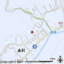 埼玉県飯能市赤沢527-20周辺の地図