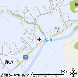 埼玉県飯能市赤沢520周辺の地図