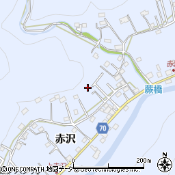 埼玉県飯能市赤沢527-23周辺の地図