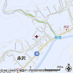 埼玉県飯能市赤沢527-6周辺の地図