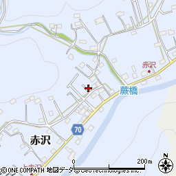 埼玉県飯能市赤沢527-15周辺の地図