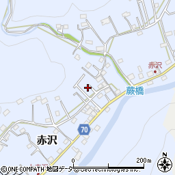 埼玉県飯能市赤沢527-11周辺の地図