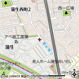 埼玉県越谷市蒲生3847周辺の地図