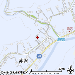 埼玉県飯能市赤沢527-34周辺の地図