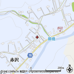 埼玉県飯能市赤沢526-1周辺の地図