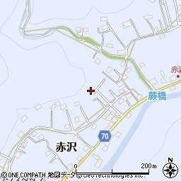 埼玉県飯能市赤沢527-24周辺の地図