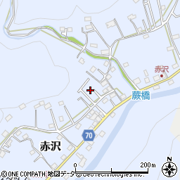 埼玉県飯能市赤沢527-12周辺の地図