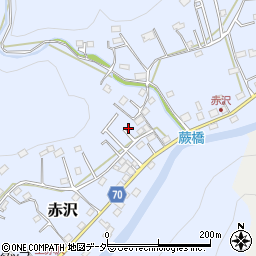埼玉県飯能市赤沢527-14周辺の地図