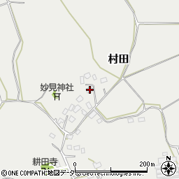 千葉県成田市村田169周辺の地図