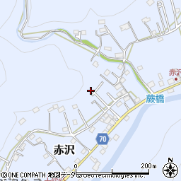 埼玉県飯能市赤沢527-25周辺の地図