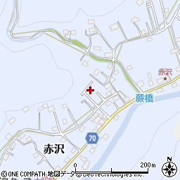 埼玉県飯能市赤沢527-33周辺の地図