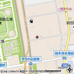 埼玉県草加市柿木町416周辺の地図