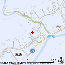 埼玉県飯能市赤沢527-32周辺の地図