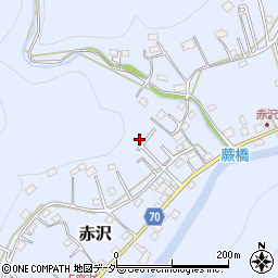 埼玉県飯能市赤沢527-26周辺の地図